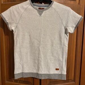 Seven for All Mankind short-sleeve sweatshirt Youth XL Grey Terry Cloth Fabric